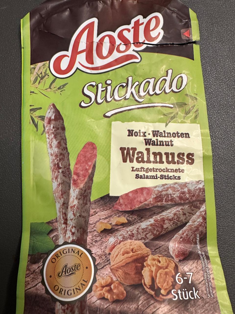 Фото - Stickado walnuss salami-sticks Aoste