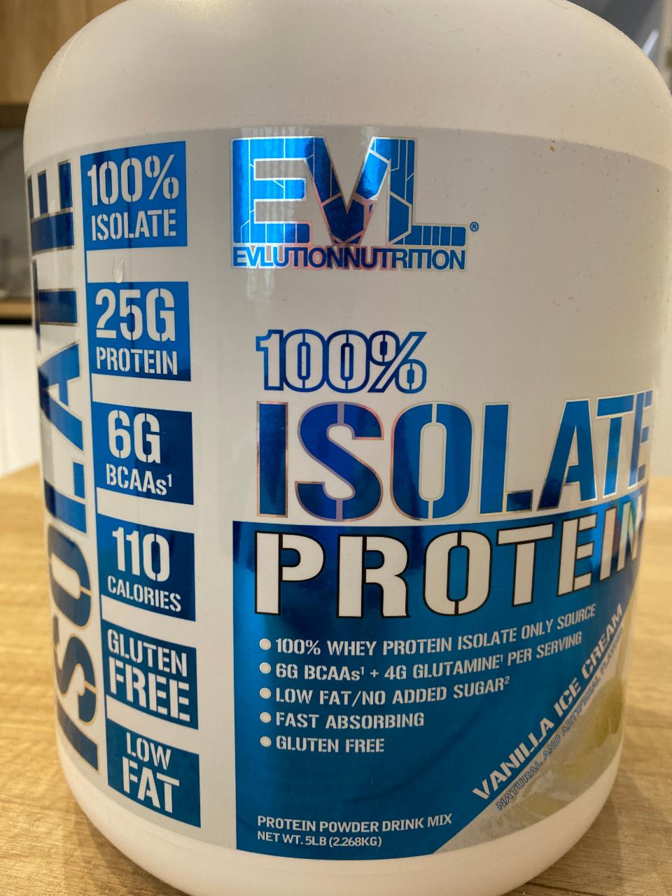 Фото - Isolate protein vanilla ice cream EVL Evlutionnutrition