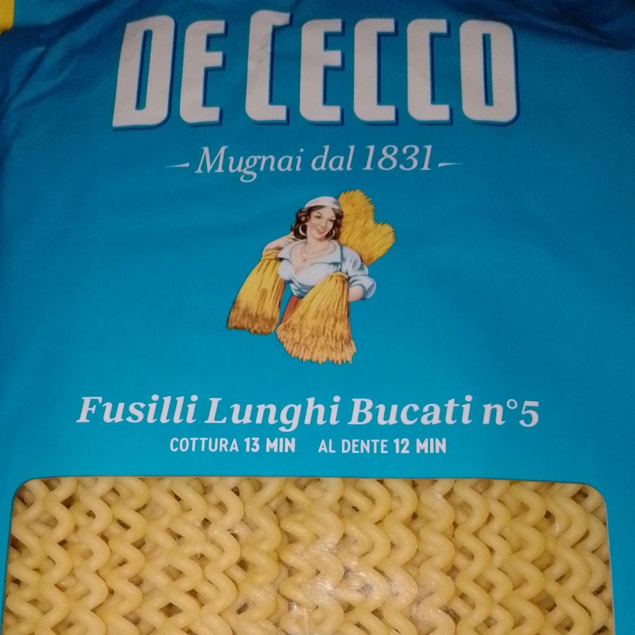 Фото - Fusilli lunghi bucati №5 De Cecco