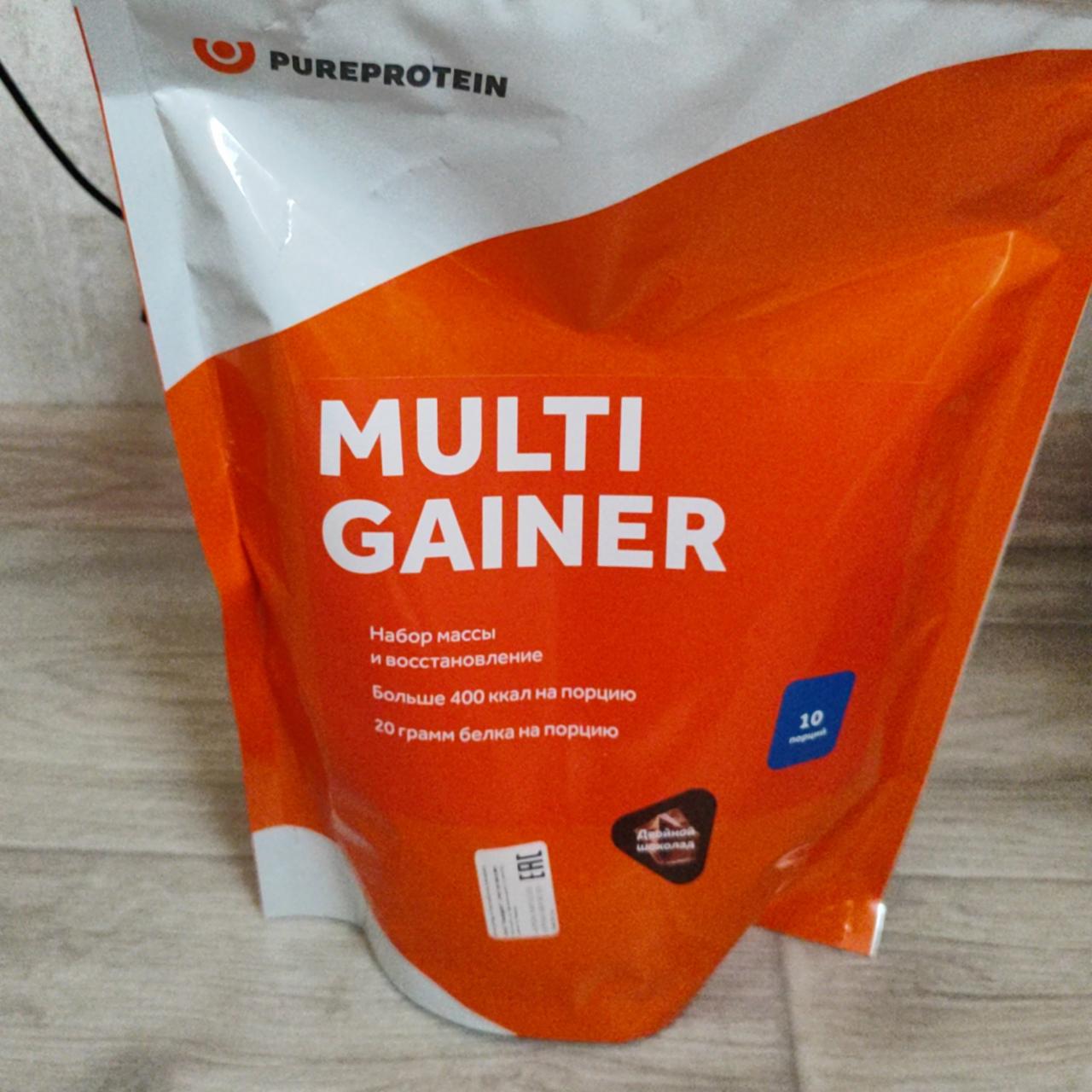 Фото - Гейнер двойной шоколад multi gainer Pureprotein