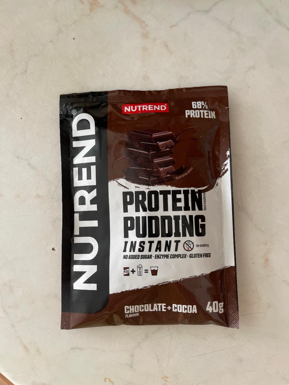 Фото - Protein pudding instant chocolate+cocoa (čokoláda + kakao) Nutrend