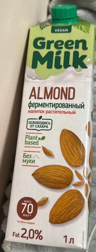 Фото - Напиток с миндалём на ячменно-нутовой основе almond Green milk