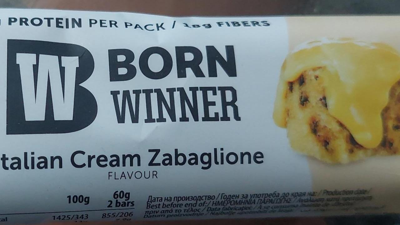 Фото - Protein per pack Italian cream zabaglione flavour Born winner