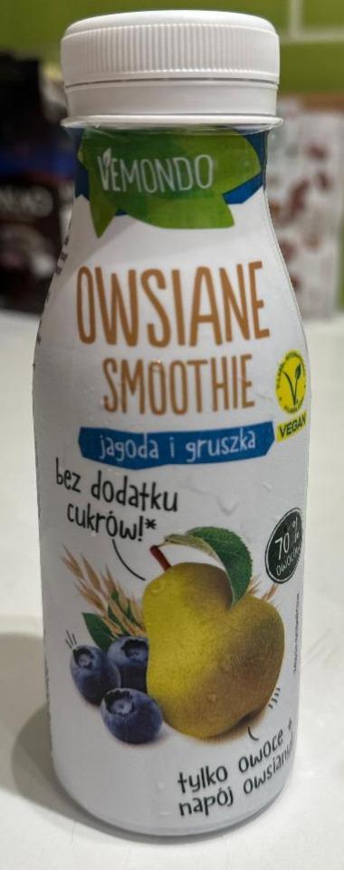 Фото - Owsiane smoothie jagoda i gruszka Vemondo