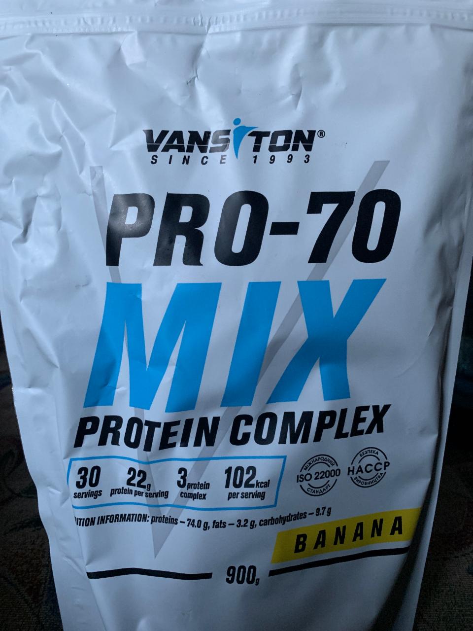 Фото - Mega Protein Pro-70 banana Vansiton