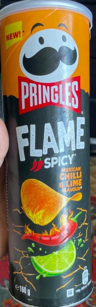 Фото - Flame spicy mexican chili&lime flavour Pringles