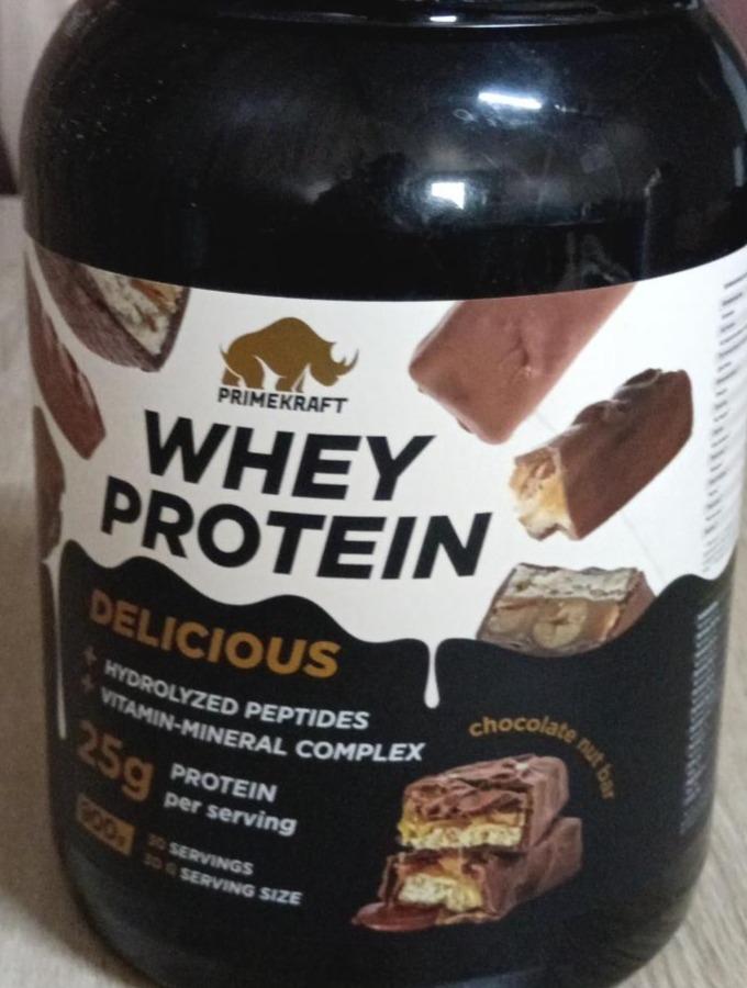 Фото - Whey protein delicious chocolate nut bar Prime Kraft