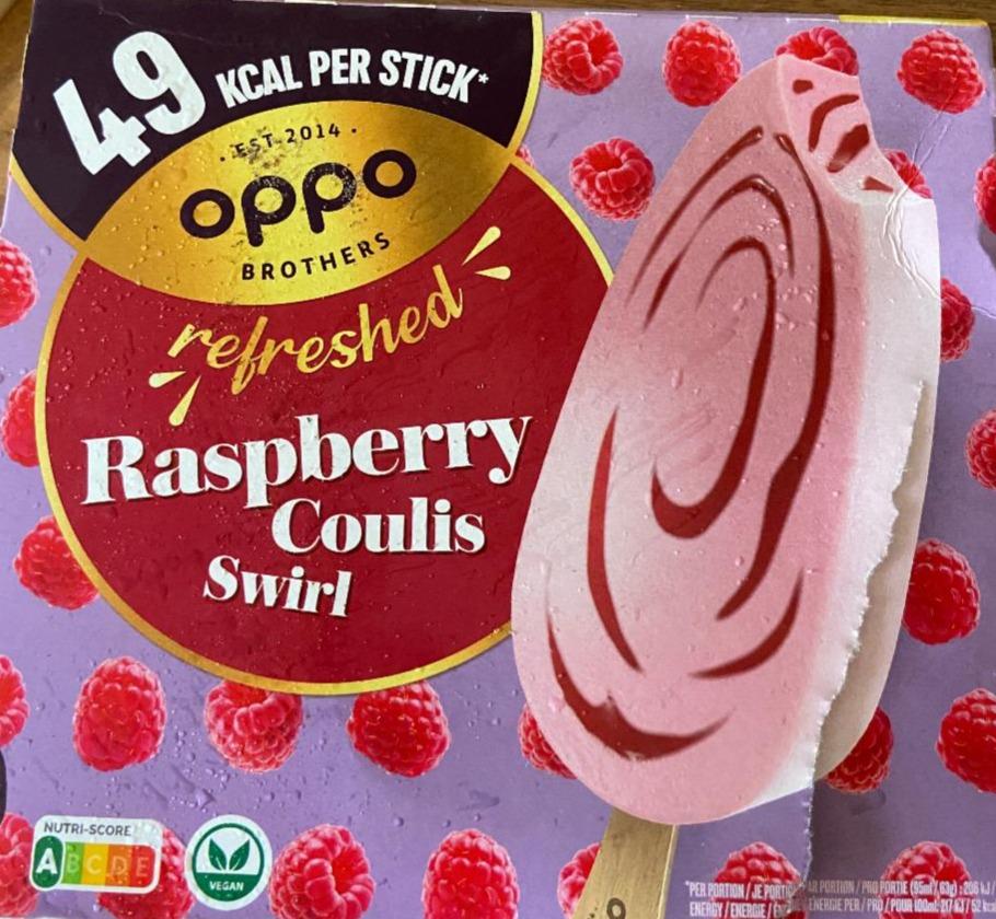 Фото - Ice cream raspberry coulis swirl Oppo Brothers