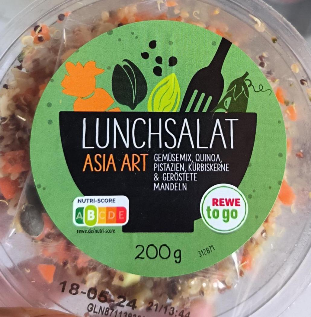 Фото - Lunchsalat asia art gemusemix, quinoa, pisiazien kurbiskerne gerostete mandeln Vegan