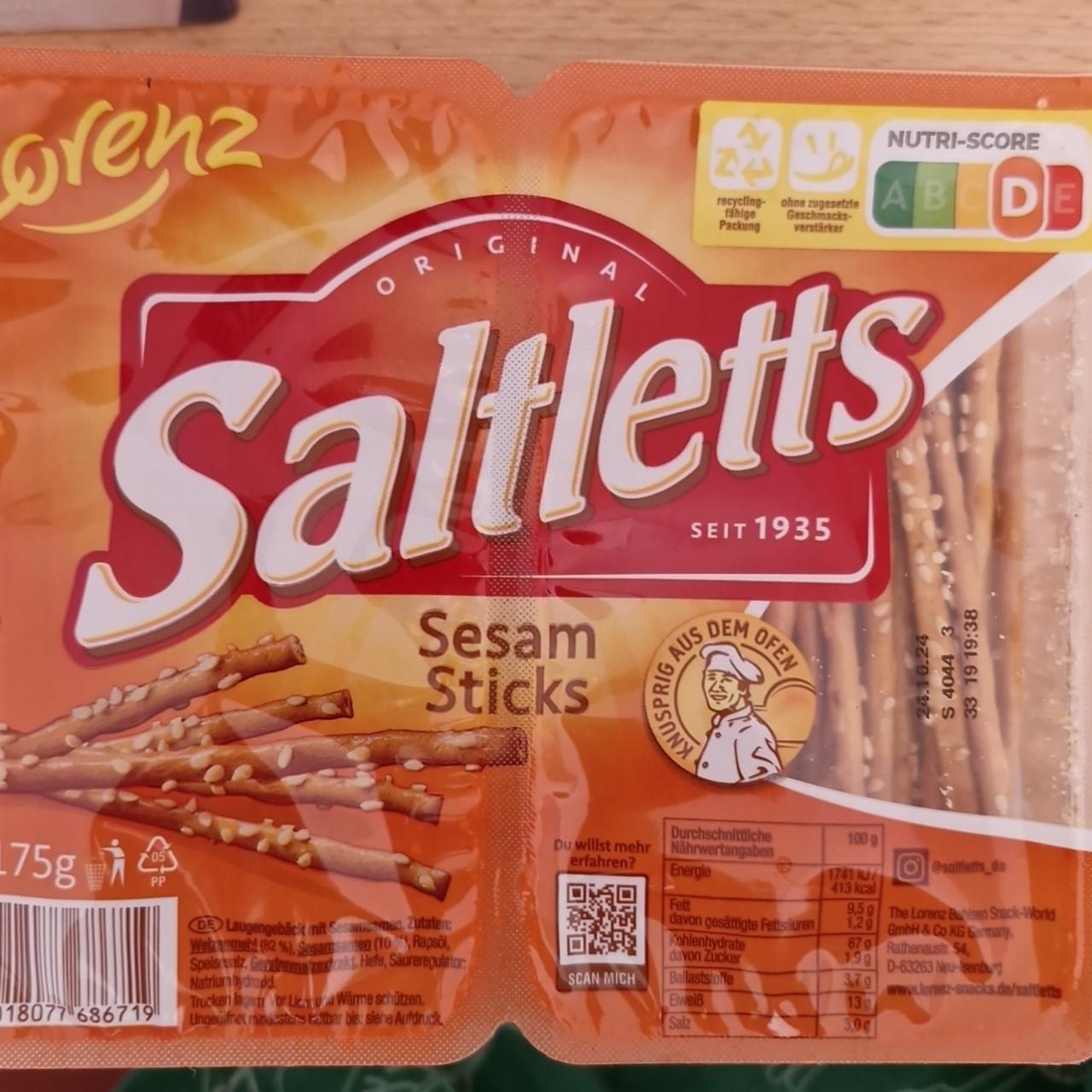 Фото - Saltletts sesam sticks Lorenz