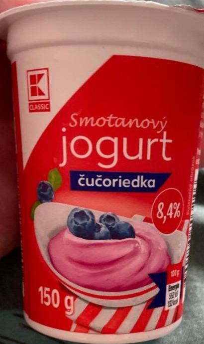 Фото - Smotanový jogurt čučoriedkový K-Classic