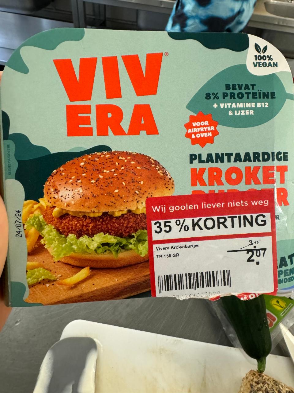 Фото - Plantaardige Kroket Burger Vivera