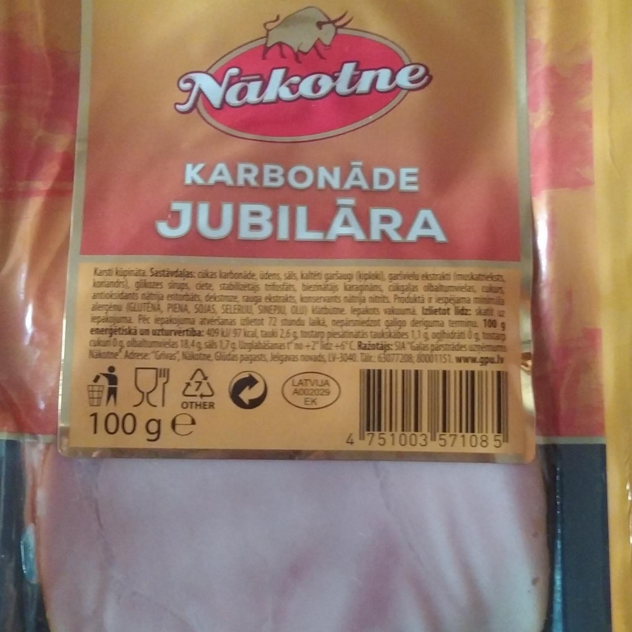 Фото - Karbonāde jubilāra Nakotne