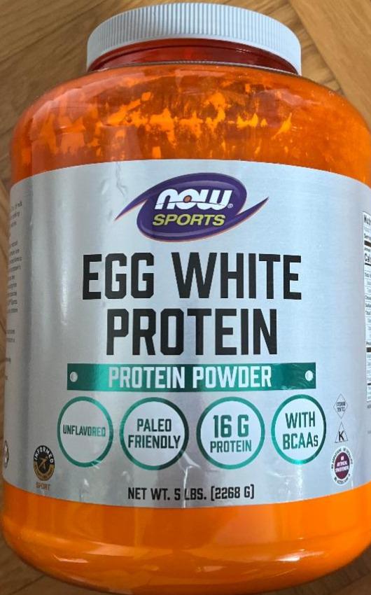 Фото - Egg white protein powden Now sports