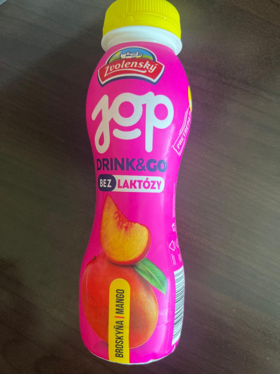 Фото - Jop bez laktozy broskyňa mango drink&go Zvolenský