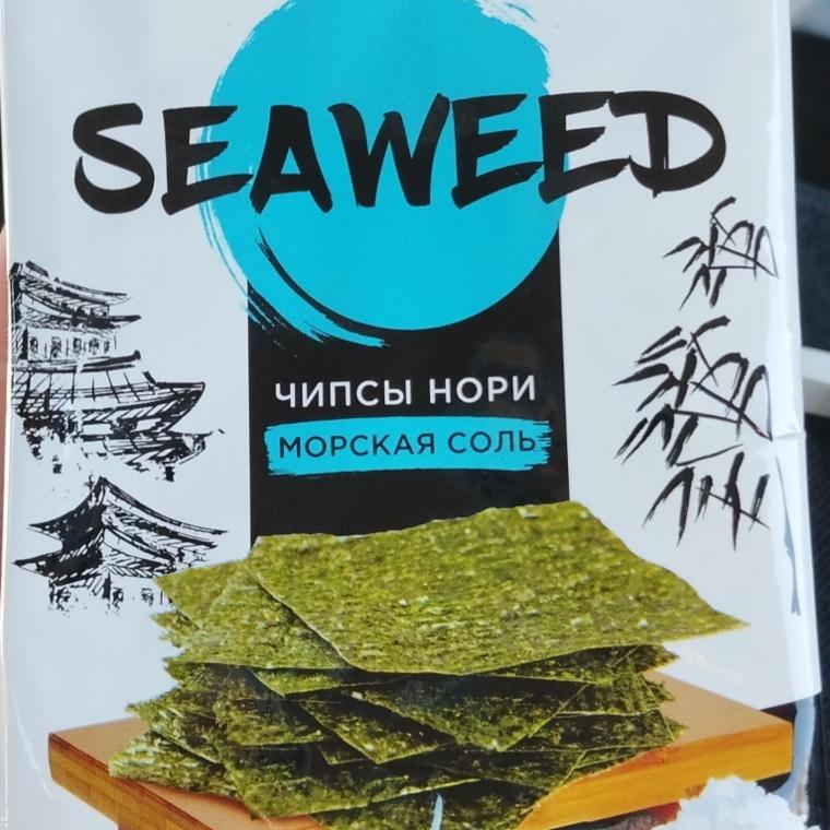 Фото - Чипсы нори из морских водорослей с морской солью Snack crispy Seaweed