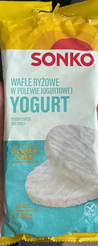 Фото - Yogurt wafle ryżowe w polewie jogurtowej Sonko