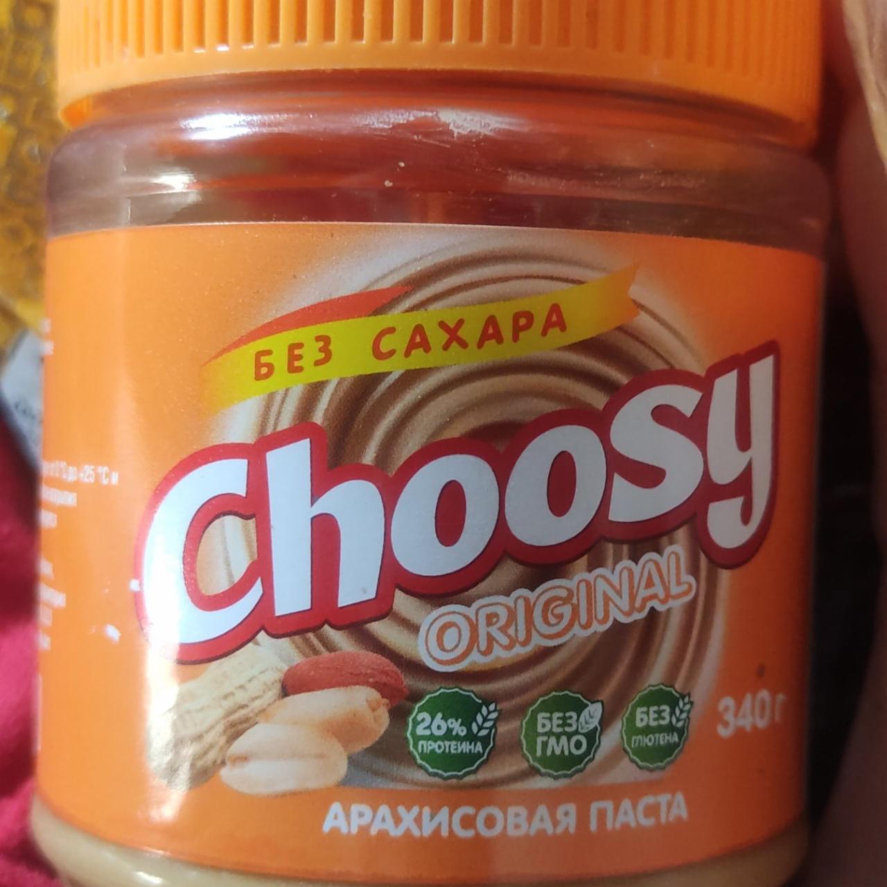 Фото - Original арахисовая паста без сахара Choosy