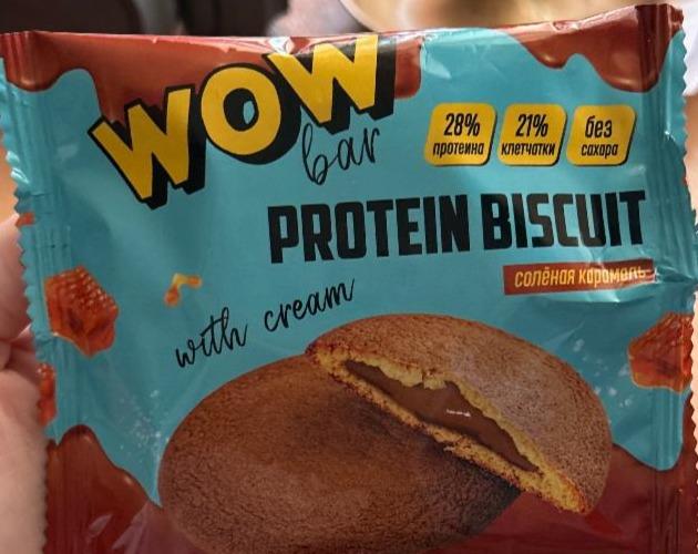 Фото - Protein biscuit солёная карамель Wow bar