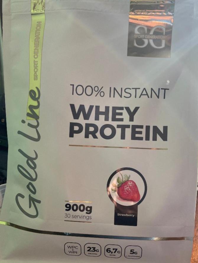 Фото - 100% instant whey protein gold line strawberry Sport Generation