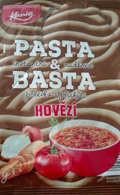 Фото - Pasta & Basta instaatní nudlová polévka s příchutí hovězí Kania