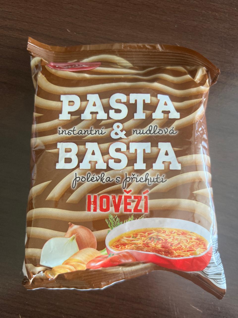 Фото - Pasta & Basta instaatní nudlová polévka s příchutí hovězí Kania