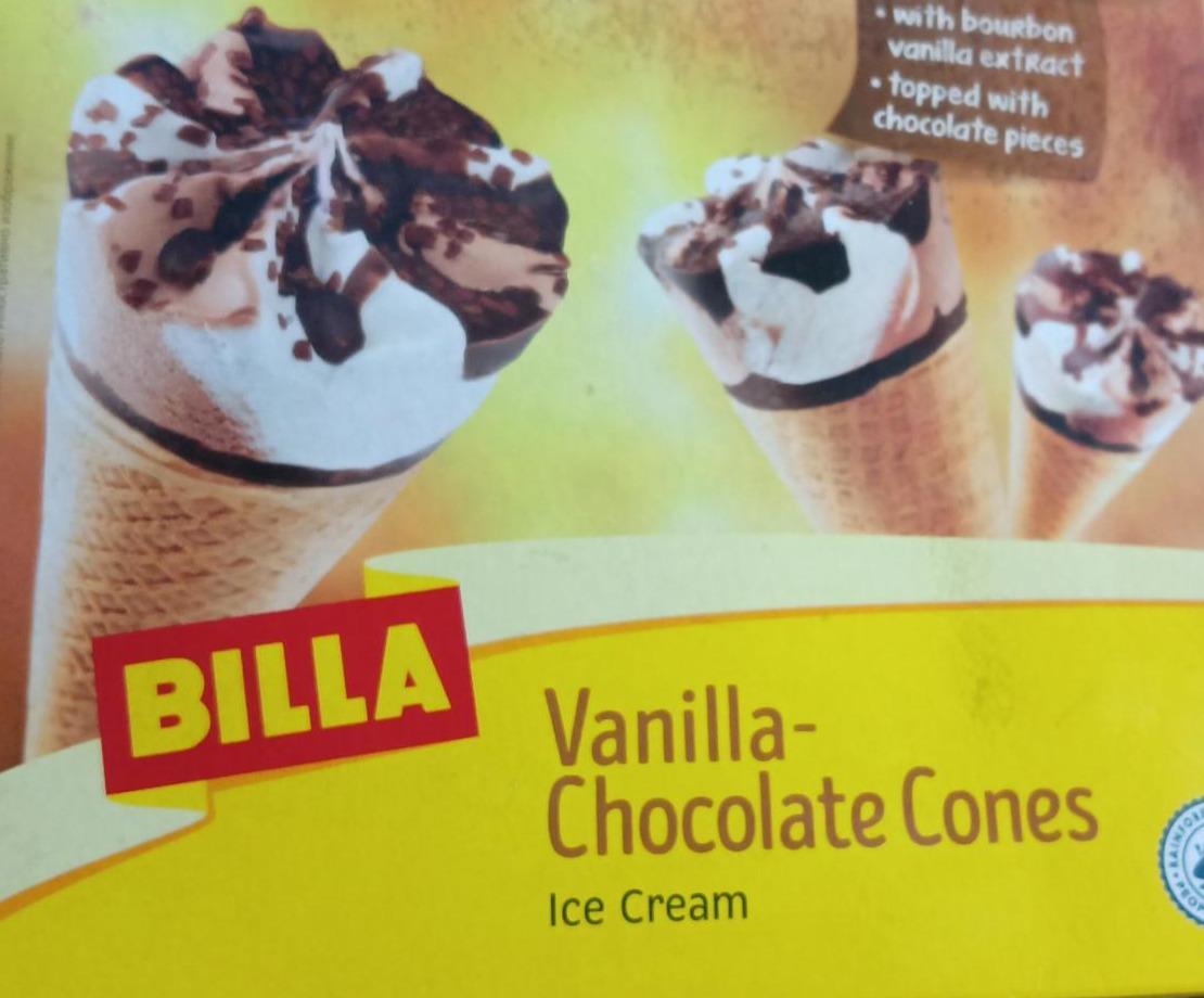 Фото - Ice cream vanila-chocolate cones Billa