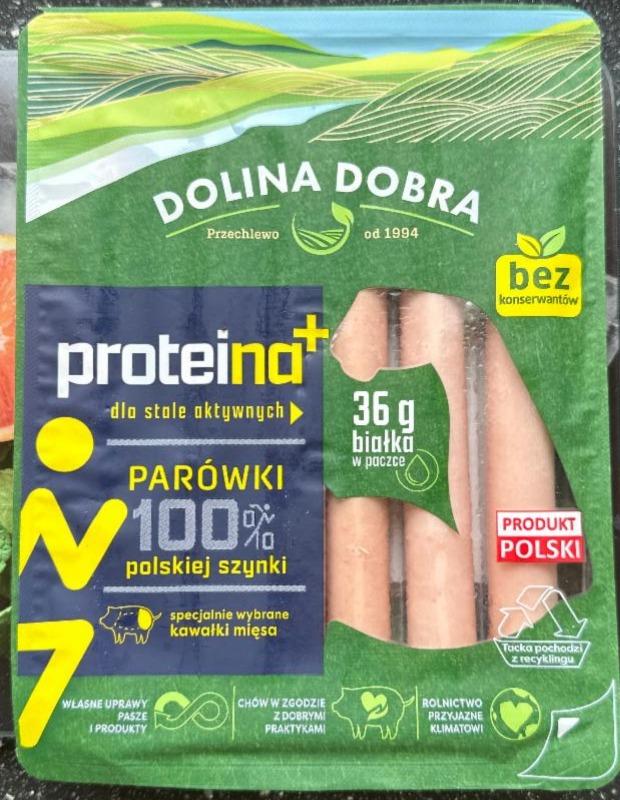 Фото - Parówki 100% polskiej szynki proteina+ Dolina dobra