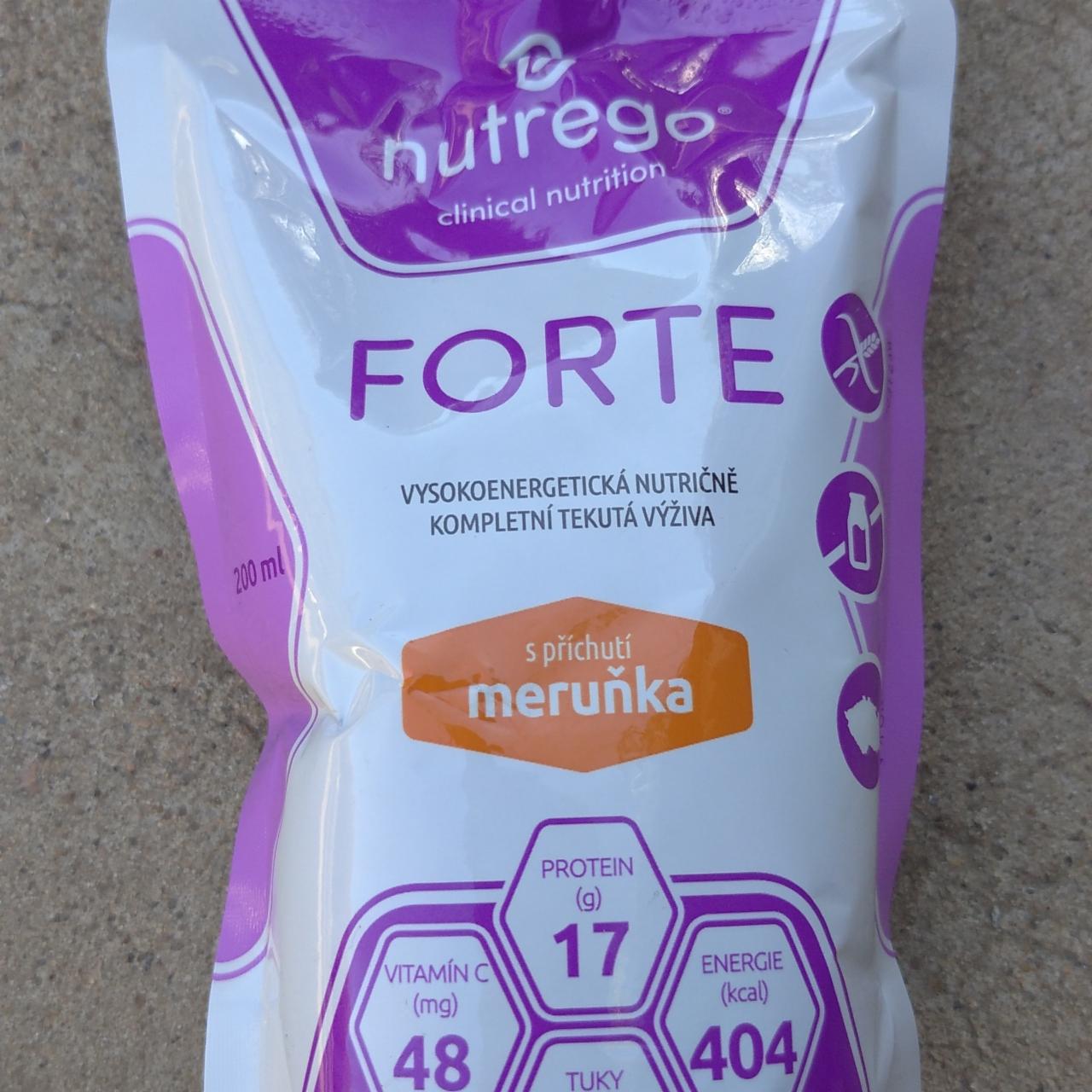 Фото - Nutrego Forte s příchutí meruňka Nutrificial Clinical Nutrition