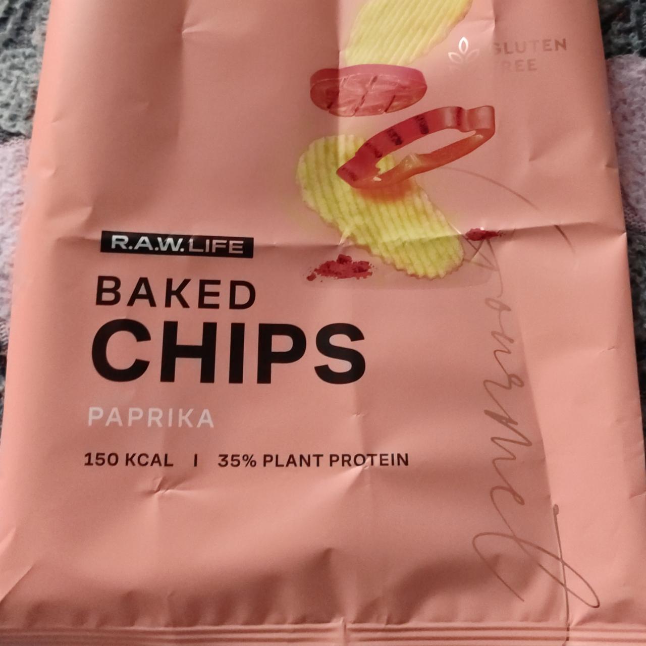 Фото - Baked chips paprika R.A.W. Life