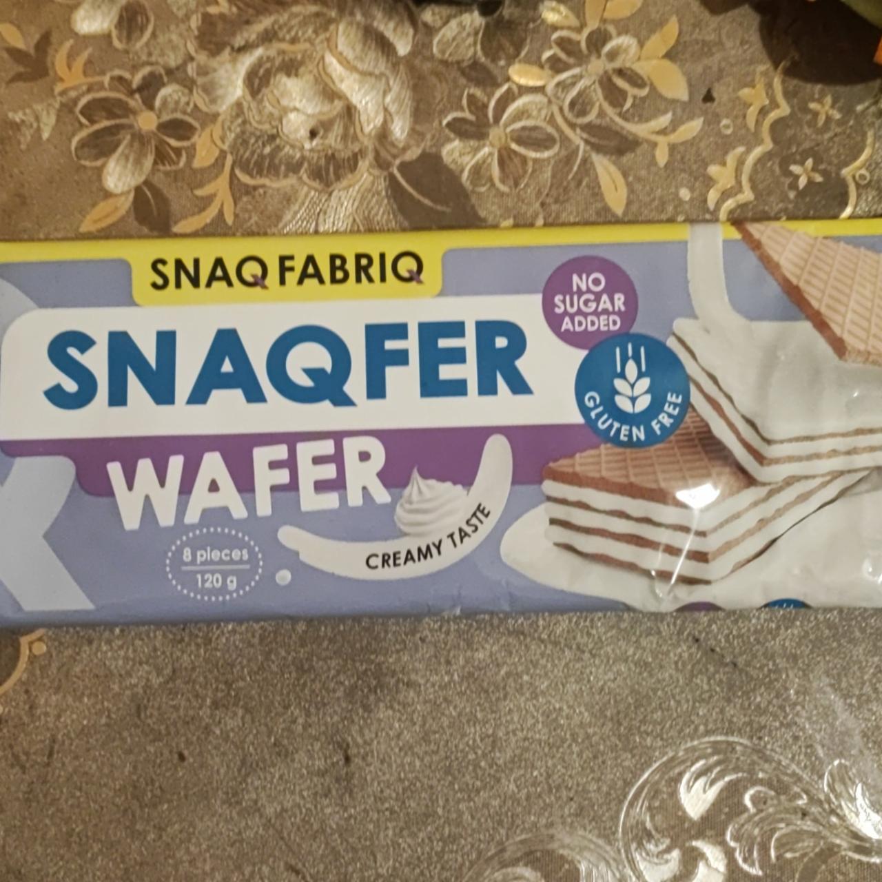 Фото - Snaqfer wafer creamy taste Snaq Fabriq