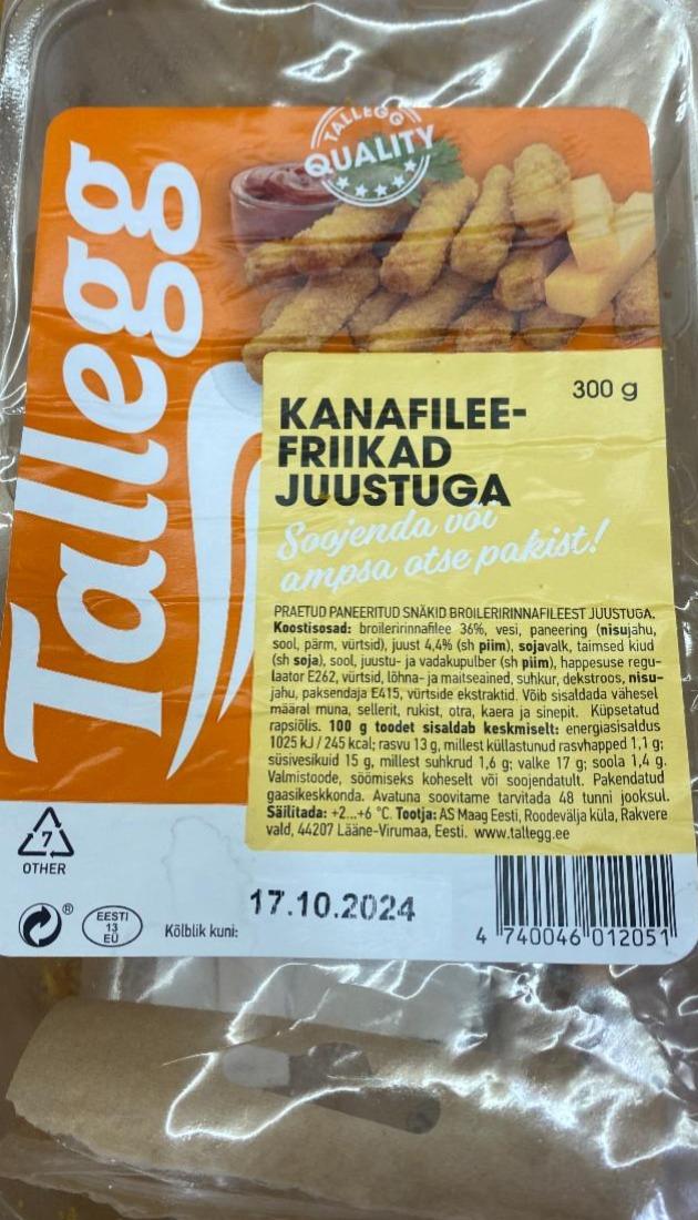 Фото - Kanafilee-friikad juustuga Tallegg