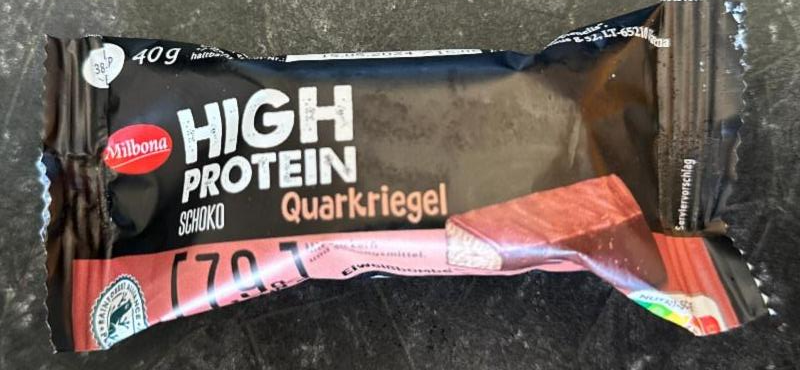 Фото - High Protein Quarkriegel Schoko Milbona