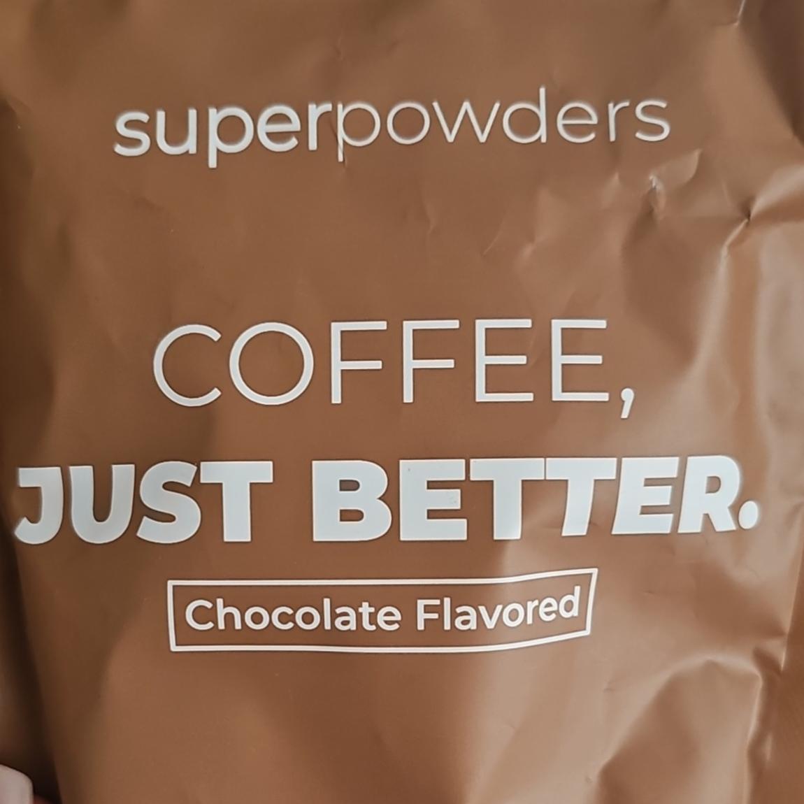 Фото - Superpowders coffee just better chocolate flavored Nutrition facts