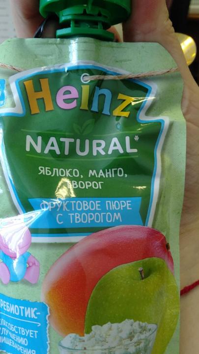 Фото - фруктовое пюре с творогом Heinz