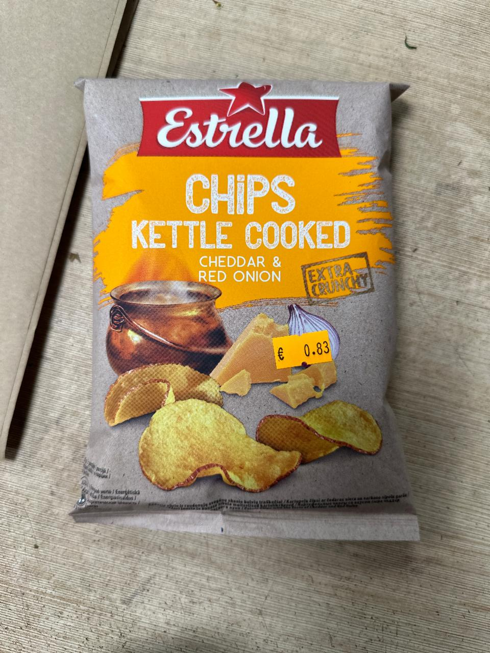 Фото - Kettle cooked,cheddar and onion Estrella