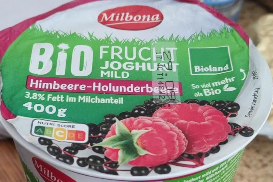 Фото - Bio Frucht joghurt mild Himbeere-Holunderbe Milbona