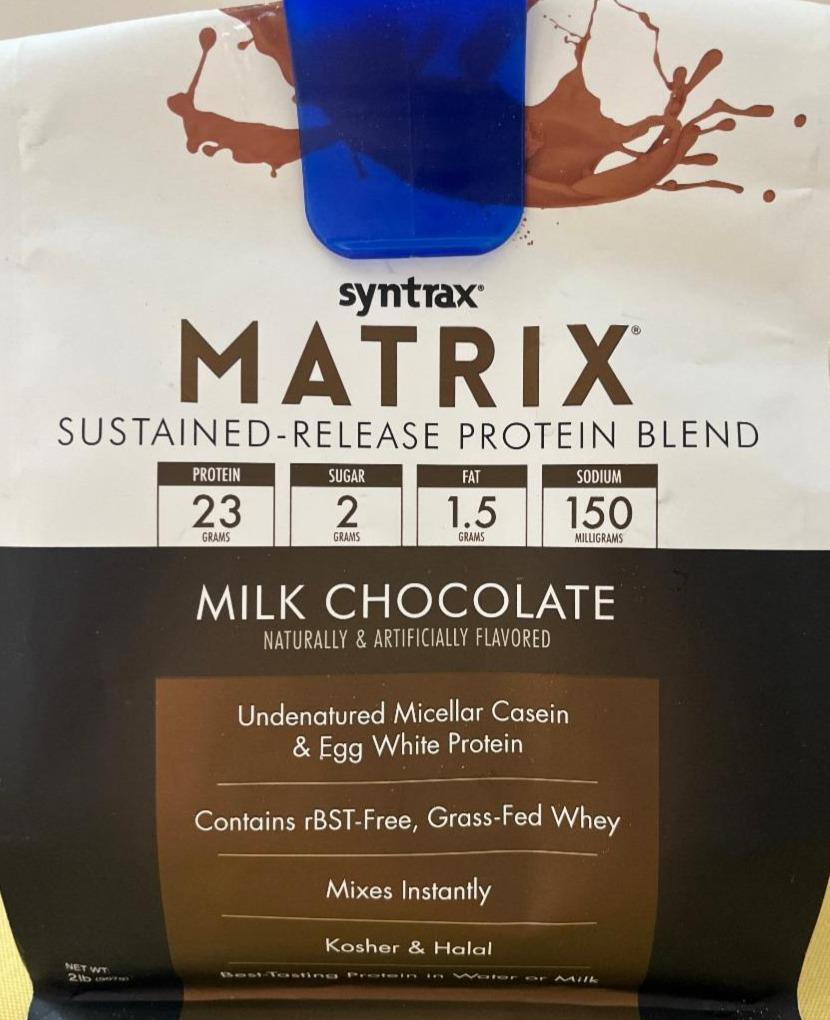 Фото - Matrix sustained-release protein blend milk chocolate Syntrax