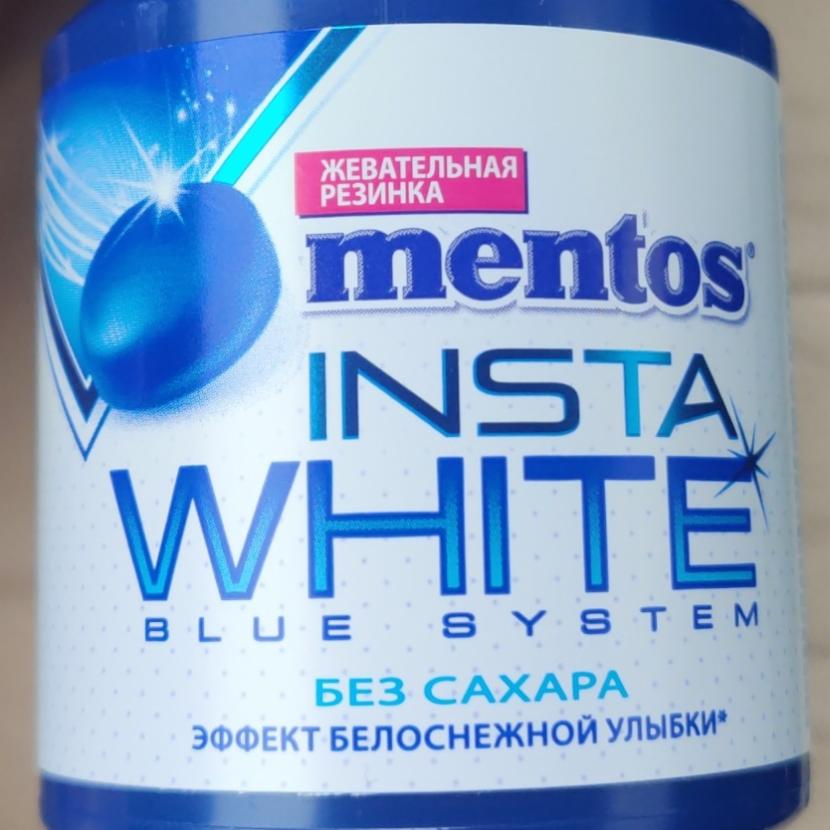 Фото - Жевательная резинка Insta White Blue System Mentos