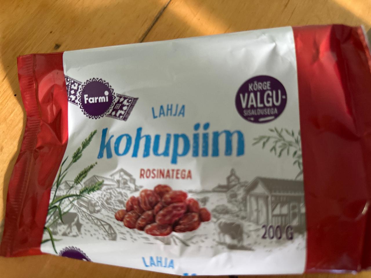 Фото - Lahja kohupiim rosinatega Farmi