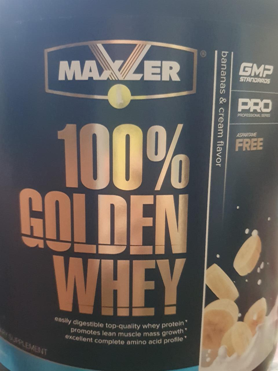 Фото - Golden Whey протеин банановый крем Maxler