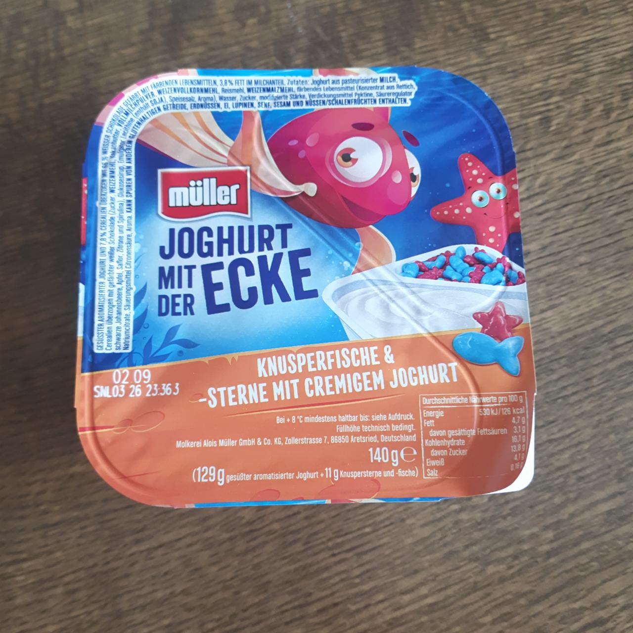 Фото - KNUSPERFISCHE & -STERNE MIT CREMICEM JOGHURT Müller