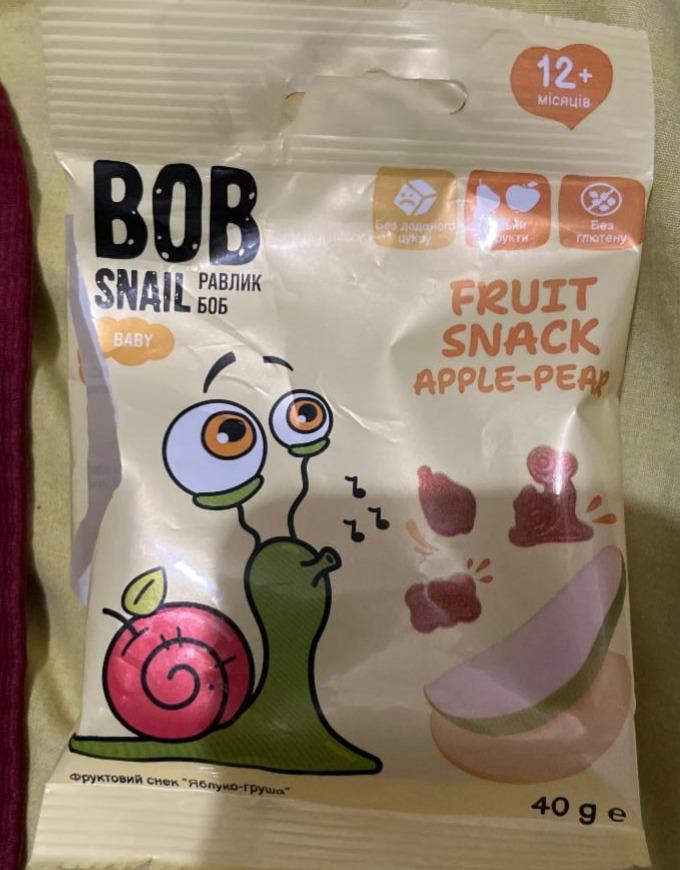 Фото - Fruit snack apple-pear Bob snail