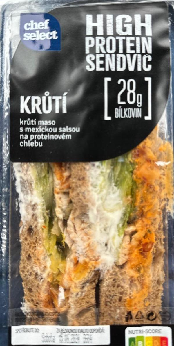 Фото - High protein sendvič krůtí Chef Select