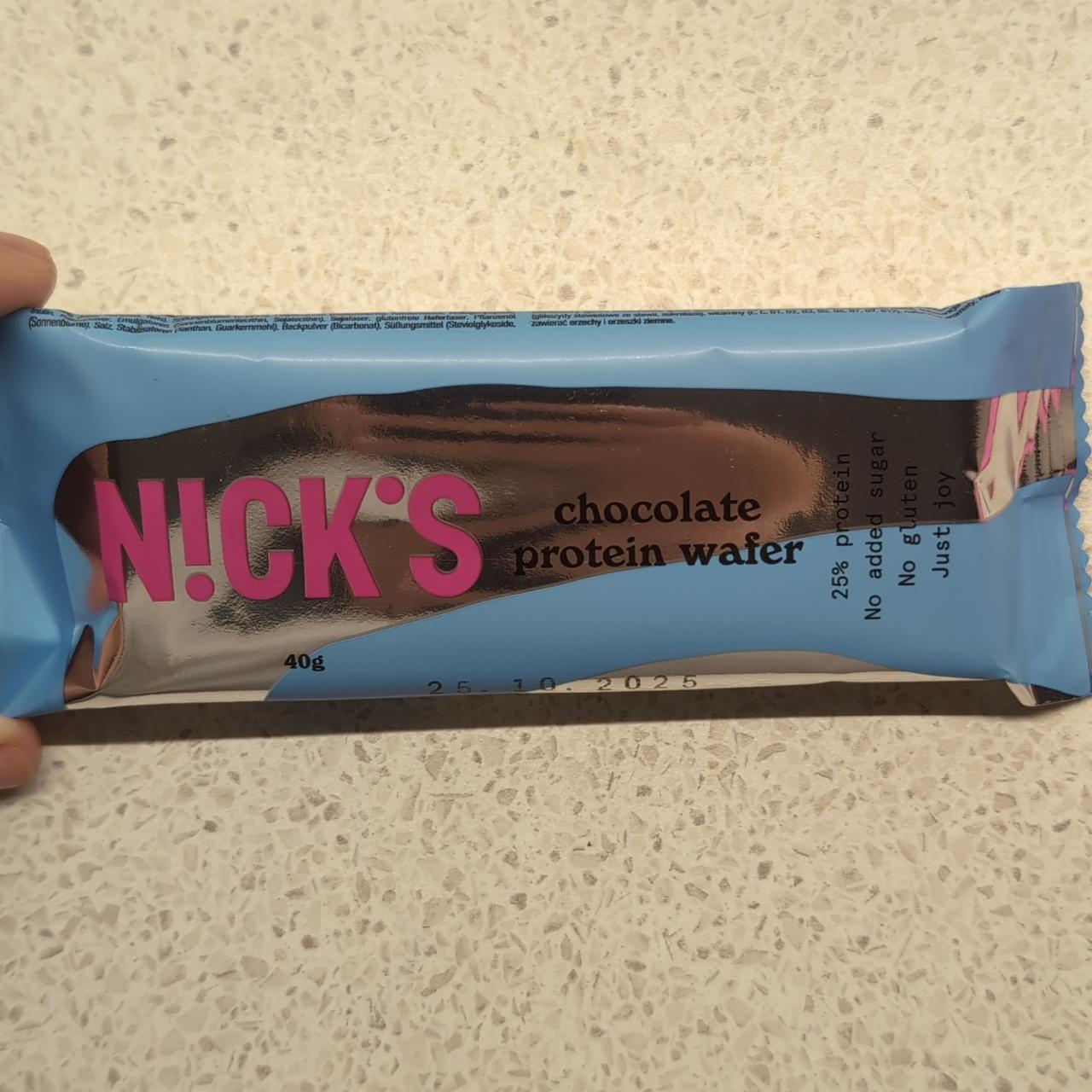 Фото - Chocolate protein wafer Nick's