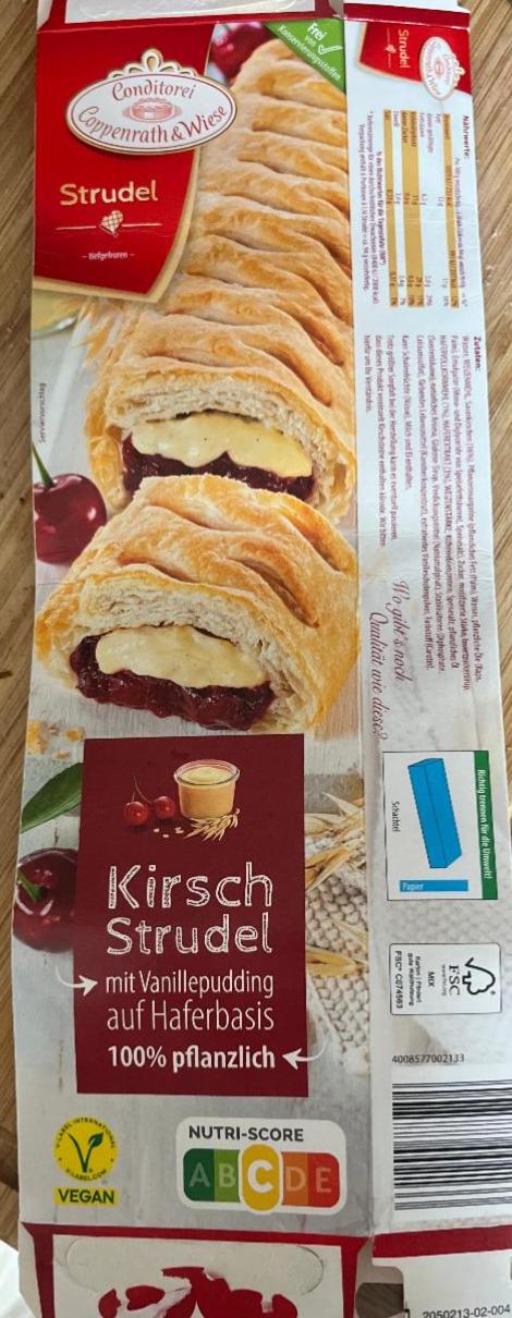 Фото - Kirsch Strudel mit Vanillepudding auf Haferbasis CConditorei Coppenrath & Wiese