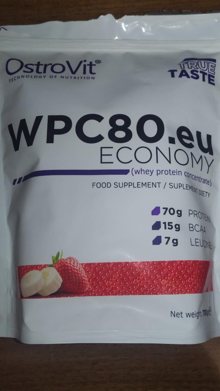 Фото - Протеин банан клубника WPC80 whey protein concentrate OstroVit