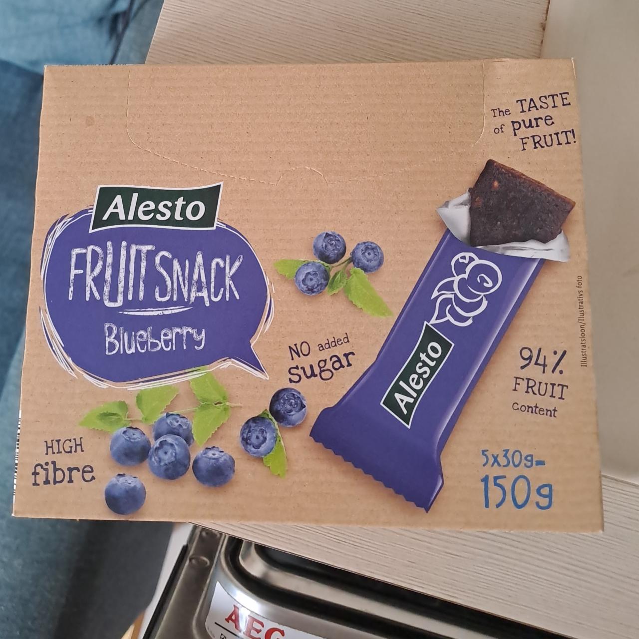 Фото - Fruit snack Blueberry Alesto