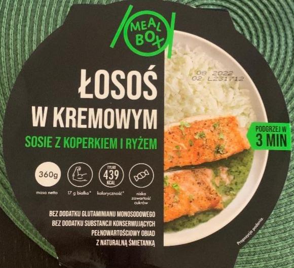 Фото - Łosoś w kremowym sosie z koperkiem i ryżem Meal Box