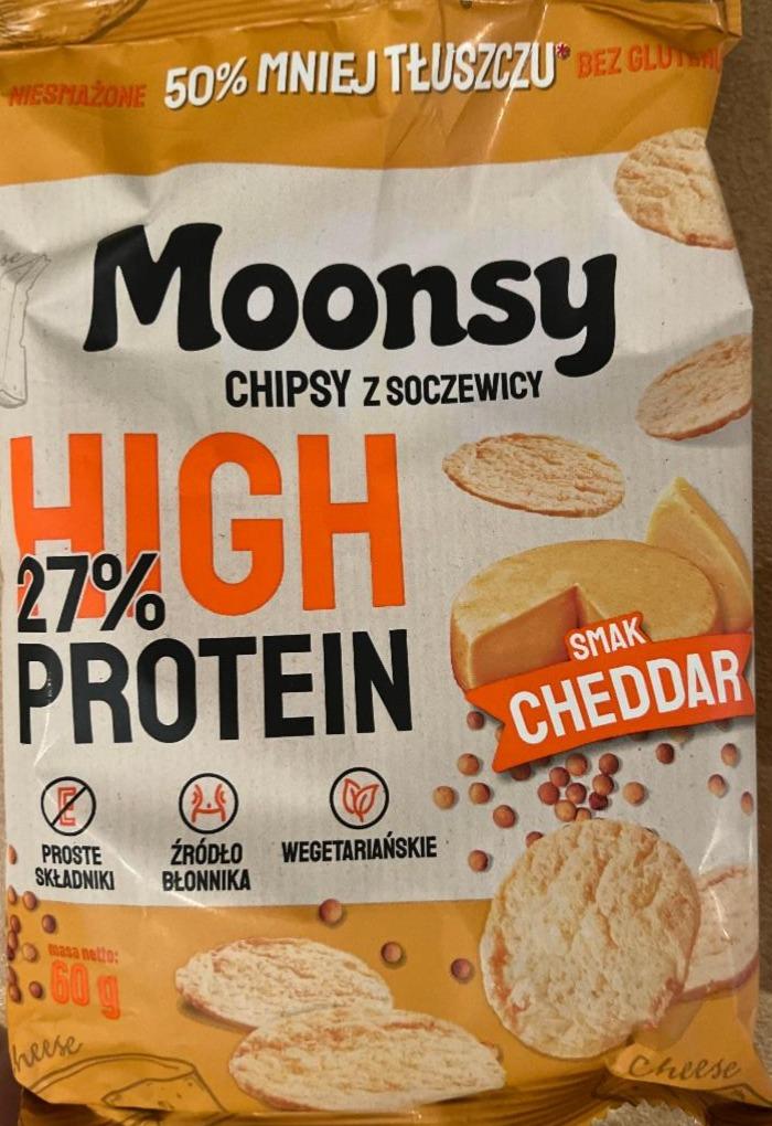 Фото - Chipsy z soczewicy smak cheddar Moonsy